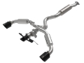Picture of aFe 23-24 Toyota GR Corolla L3 1-6L t Gemini XV 3in to 2-1-2in Cat Back Exhaust w- Black Tips