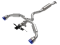Picture of aFe 23-24 Toyota GR Corolla L3 1-6L t Gemini XV 3in to 2-1-2in Cat Back Exhaust w- Blue Flame Tips