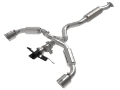 Picture of aFe 23-24 Toyota GR Corolla L3 1-6L t Gemini XV 3in to 2-1-2in Cat Back Exhaust w- Polished Tips