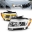 Picture of ANZO 11-13 Jeep Grand Cherokee Factory Halogen Only Projector Headlights w-Light Bar Swchbk Chrome
