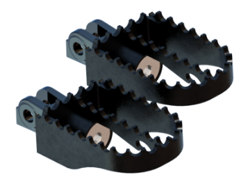 Picture of Burly Brand MX Pegs Rider - Black