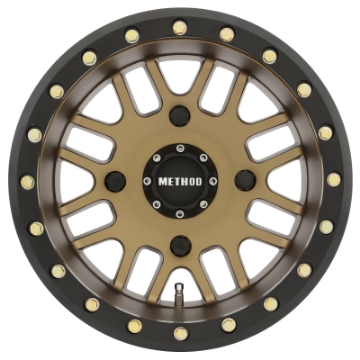 Picture of Method MR406 UTV Beadlock 14x10 5+5--2mm Offset 4x156 132mm CB Method Bronze w-Matte Blk Ring Wheel