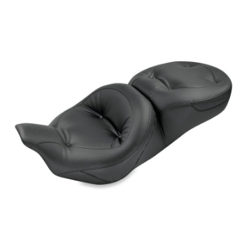 Picture of Mustang 08-21 Harley Electra Glide,Rd Glide Rd King,Street Glide Std Touring 1PC Seat Regal - Black