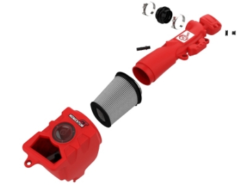Picture of aFe Momentum GT Pro DRY S Cold Air Intake System 2018+ Jeep Wrangler JL V6 3-6L Red Edition