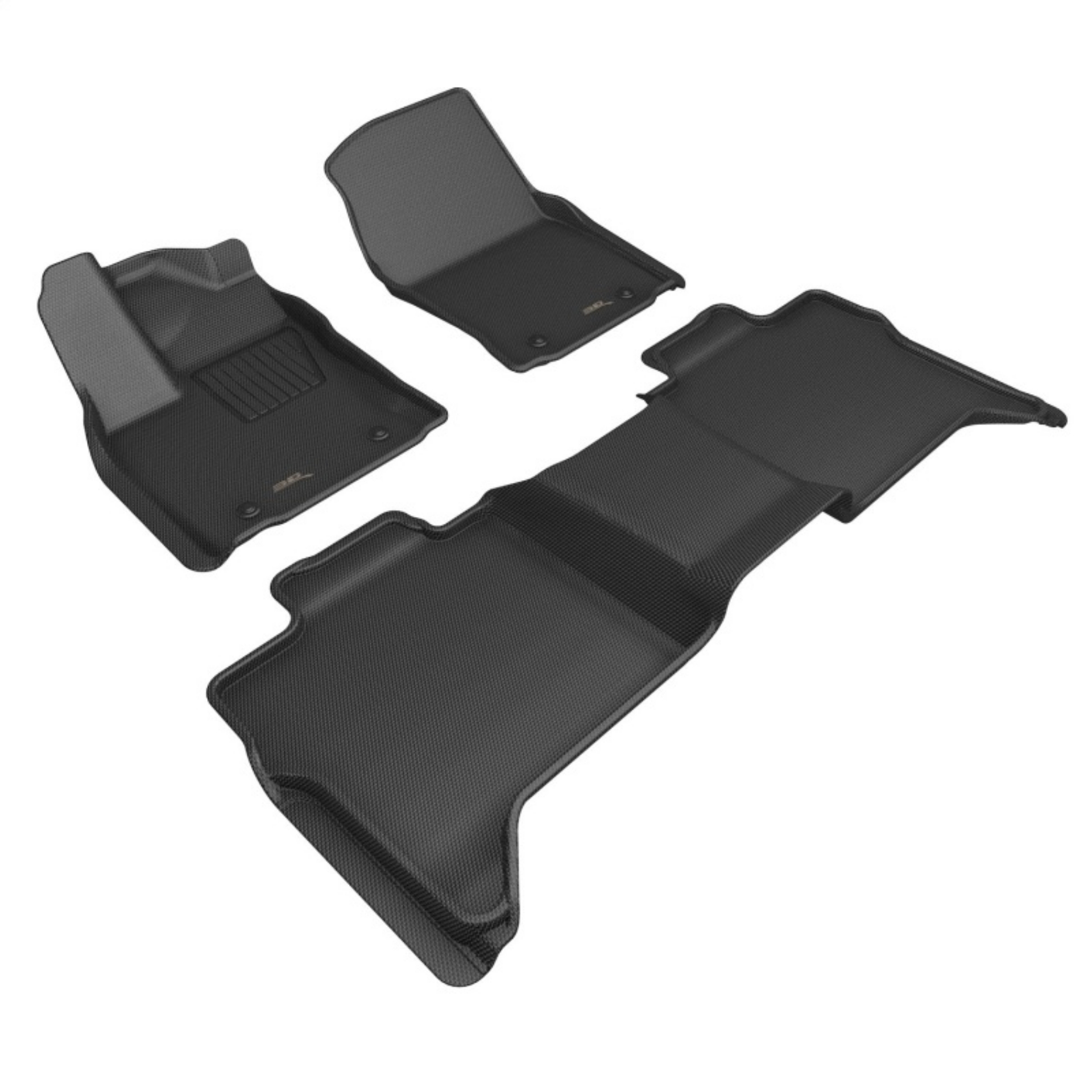 Picture of 3D MAXpider 2022+ Toyota Tundra Crew Max Kagu 1st & 2nd Row Floor Liner - Black
