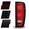 Picture of Anzo 19-23 GMC Sierra 1500-2500HD-3500HD Smoke Black Replacement Full LED Bar Tail Light
