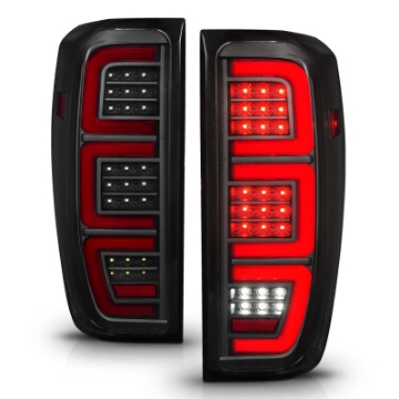 Picture of ANZO 19-23 GMC Sierra 1500-2500HD-3500HD Smoke Black Replacement Full LED Bar Tail Light