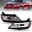 Picture of Anzo 14-20 Chevrolet Impala Square Projector LED Bar Headlights w- Chrome Housing