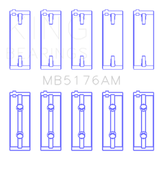Picture of King Engine Bearings Mitsubishi 4G93 SOHC Size STD Main Bearing Set