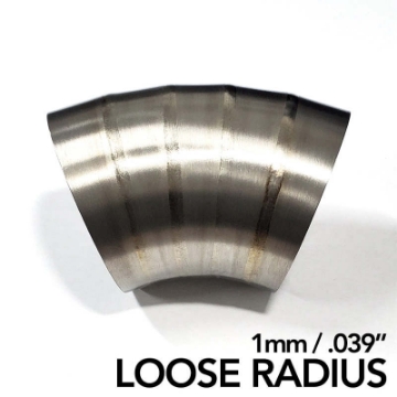 Picture of Ticon Industries 3in Dia 1-6D Loose Radius 90Deg Bend 1mm--039in Pre Welded Titanium Pie Cut - 10pk