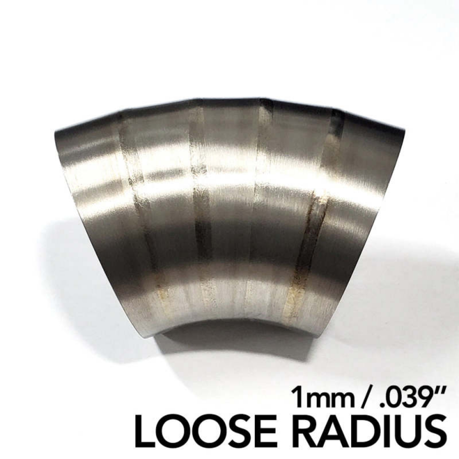 Picture of Ticon Industries 2-5in Dia 1-5D Loose Rad 90Deg Bend 1mm--039in Pre Welded Titanium Pie Cut - 10pk