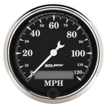 Picture of Autometer 40-46 Chevrolet Truck 5 Gauge Dash Kit MPH-FUEL-OILP-WTMP-BAT - Old Tyme Black