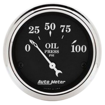 Picture of Autometer 40-46 Chevrolet Truck 5 Gauge Dash Kit MPH-FUEL-OILP-WTMP-BAT - Old Tyme Black