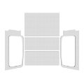 Picture of DEI 04-06 Jeep Wrangler LJ Unliminted Headliner Complete Kit - White