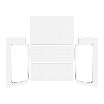 Picture of DEI 04-06 Jeep Wrangler LJ Unliminted Headliner Complete Kit - White