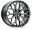 Picture of Vossen HF-2 20x10-5 - 5x120 - ET42 - Deep Face - 72-56 - Brushed Gloss Black Wheel