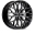 Picture of Vossen HF6-3 22x9-5 - 6x139-7 - ET20 - Deep Face - 106-1 - Brushed Gloss Black Wheel