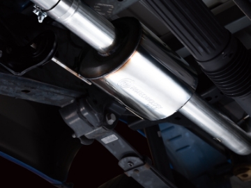 Picture of AWE 21+ Ford F150 Dual Side Exit Cat-Back Exhaust - 4-5in Diamond Black Tips *For Stock Y-Pipe Only