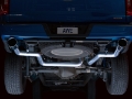 Picture of AWE 0FG 21+ Ford F150 Dual Split Rear Exhaust - 5in Chrome Silver Tips