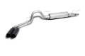 Picture of Gibson 21-24 Ford F150 Truck 5-0L 3-2-5in Cat-Back Dual Sport Exhaust System Stainless - Black Elite