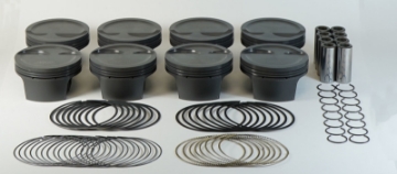 Picture of Mahle MS Piston Set GM LS 376ci 4-065in Bore 3-622in Stk 6-125in Rod -927 Pin -12cc 9-3 CR