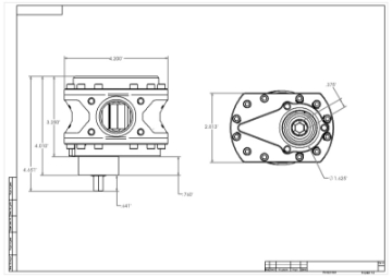 Picture of Aeromotive Spur Gear Fuel Pump - 3-8in Hex - 1-00 Gear - Steel Body - Nitro - 21-5gpm