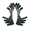 Picture of Moroso GM LS 9-75in Long Coil On Plug 90 Deg Sleeved Ultra Spark Plug Wire Set - Black