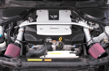 Picture of K&N 07-08 350z Dual Silver Typhoon Short Ram Intake
