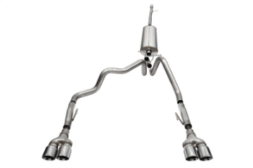 Picture of Corsa 2022-2024 Chevrolet Silverado 1500 Cat-Back Dual Rear Exit with Twin 4in Polished Tips