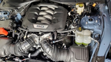 Picture of J&L 2024-2025 Ford Mustang 5-0L Oil Separator 3-0 PCV Side - Clear Anodized
