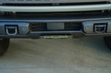 Picture of DV8 Offroad 2021 Ford Bronco Capable Bumper Slanted Front License Plate Mount