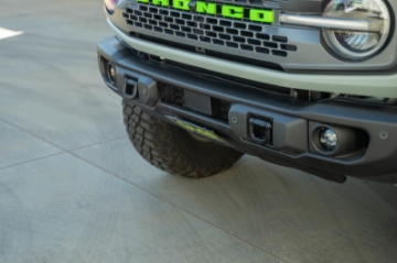 Picture of DV8 Offroad 2021 Ford Bronco Capable Bumper Slanted Front License Plate Mount