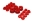 Picture of Energy Suspension Polaris Shock Bushing Upgrade Kit - Red