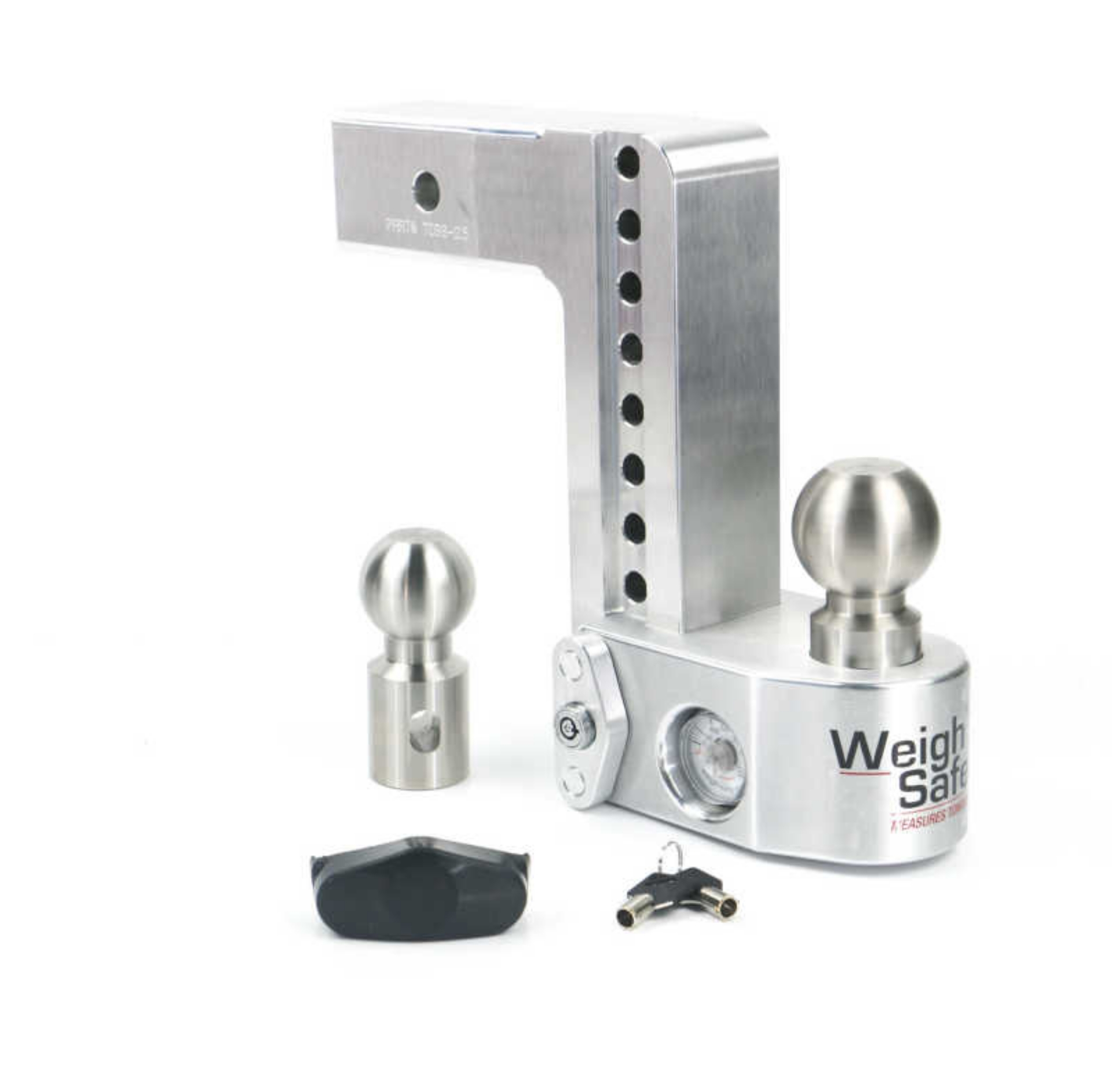 Picture of Weigh Safe 8in Drop Hitch w-Built-in Scale & 2-5in Shank 10K-18-5K GTWR - Aluminum
