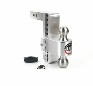 Picture of Weigh Safe 180 Hitch 8in Drop Hitch & 2in Shank 10K-12-5K GTWR - Aluminum
