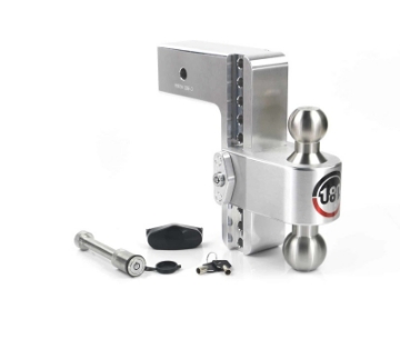 Picture of Weigh Safe 180 Hitch 8in Drop Hitch & 3in Shank 10K-21K GTWR w-WS05 - Aluminum