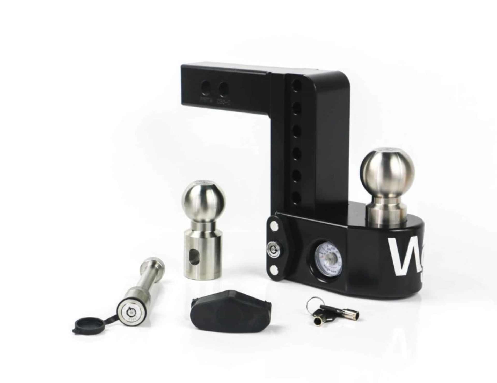Picture of Weigh Safe 6in Drop Hitch w-Built-in Scale & 2in Shank 8K-12-5K GTWR w-WS05 - Black Cerakote