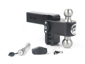 Picture of Weigh Safe 180 Hitch 4in Drop Hitch & 2-5in Shank 10K-18-5K GTWR w-WS05 - Black Cerakote