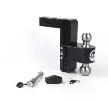 Picture of Weigh Safe 180 Hitch 8in Drop Hitch & 2in Shank 10K-12-5K GTWR w-WS05 - Black Cerakote