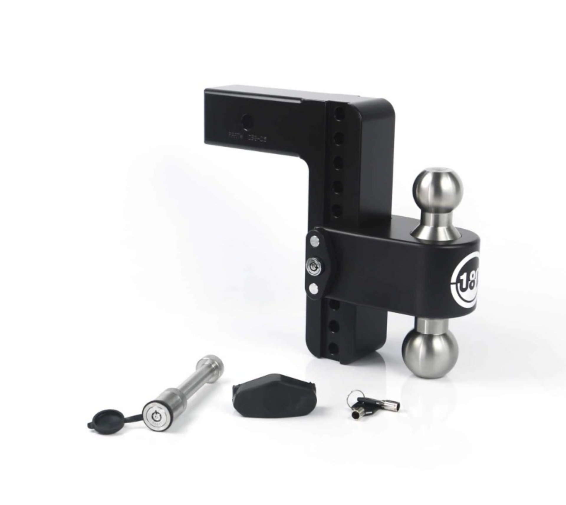 Picture of Weigh Safe 180 Hitch 8in Drop Hitch & 2-5in Shank 10K-18-5K GTWR w-WS05 - Black Cerakote