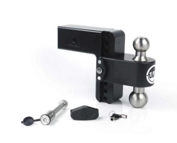 Picture of Weigh Safe 180 Hitch 6in Drop Hitch & 3in Shank 10K-21K GTWR w-WS05 - Black Cerakote