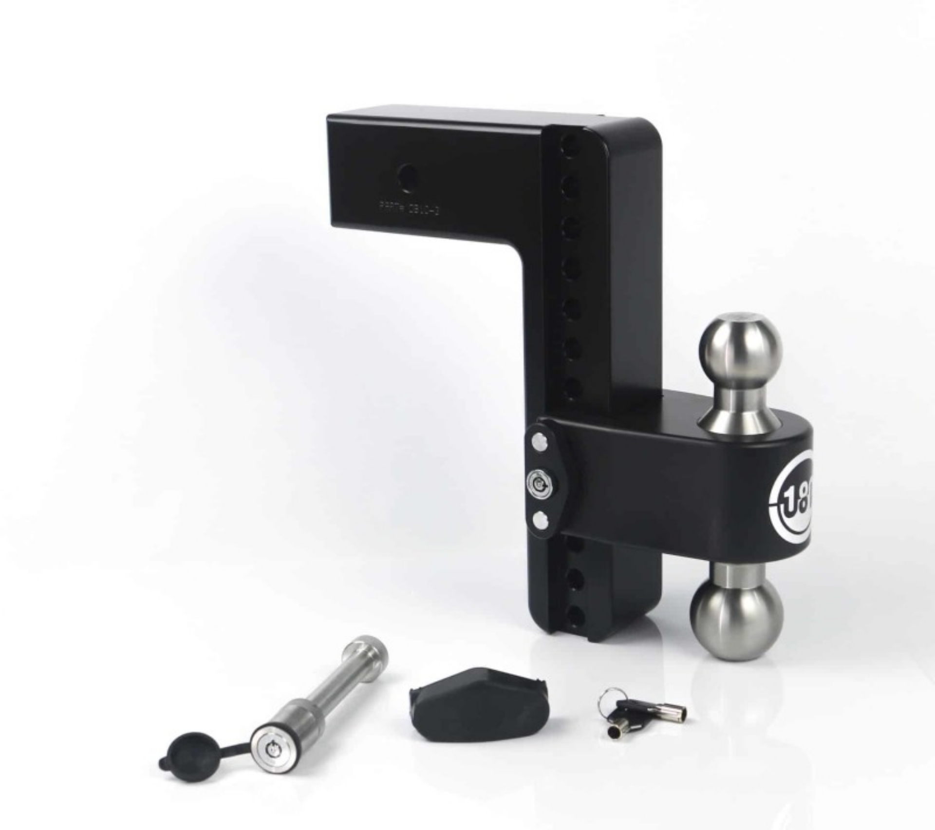 Picture of Weigh Safe 180 Hitch 10in Drop Hitch & 3in Shank 10K-21K GTWR w-WS05 - Black Cerakote