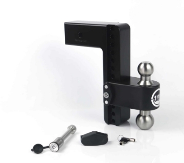 Picture of Weigh Safe 180 Hitch 10in Drop Hitch & 3in Shank 10K-21K GTWR w-WS05 - Black Cerakote