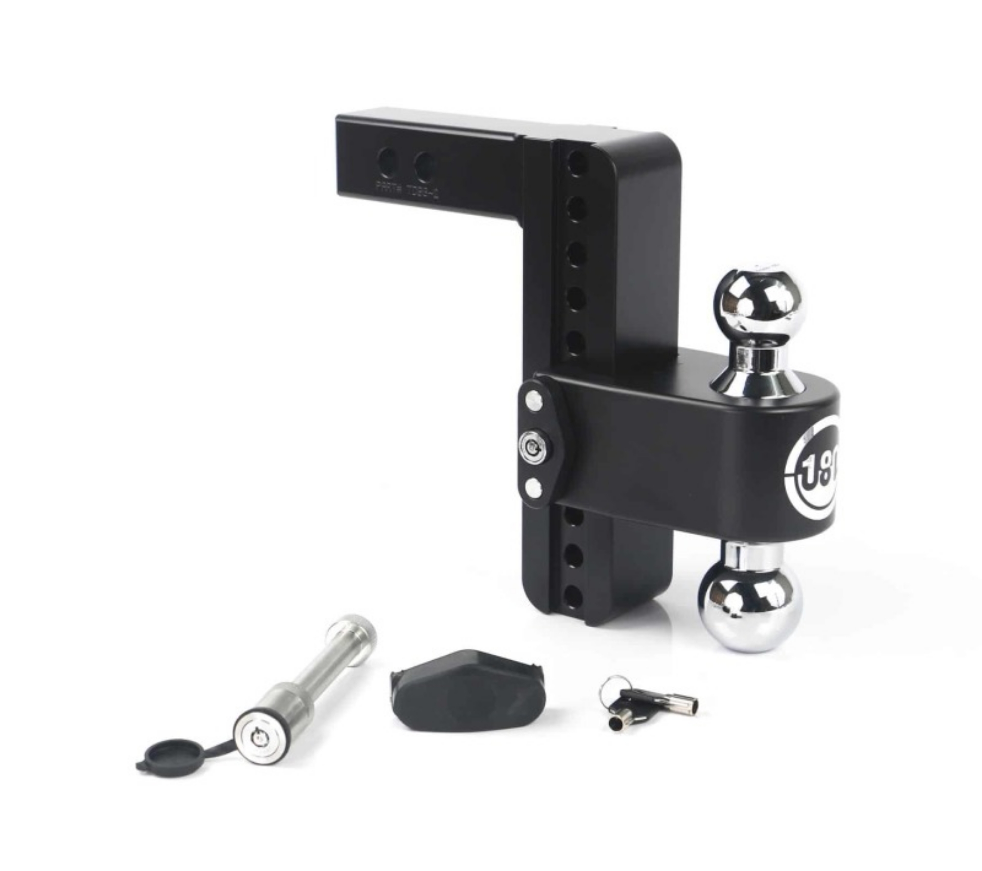 Picture of Weigh Safe 180 Hitch 8in Drop Hitch & 2in Shank 10K-12-5K GTWR w-WS05 - Black Cerakote