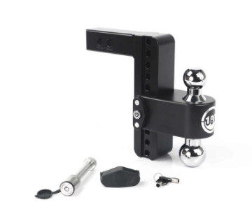 Picture of Weigh Safe 180 Hitch 8in Drop Hitch & 2in Shank 10K-12-5K GTWR w-WS05 - Black Cerakote