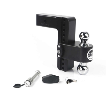 Picture of Weigh Safe 180 Hitch 8in Drop Hitch & 2-5in Shank 10K-18-5K GTWR w-WS05 - Black Cerakote