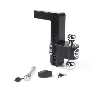 Picture of Weigh Safe 180 Hitch 10in Drop Hitch & 2in Shank 10K-12-5K GTWR w-WS05 - Black Cerakote