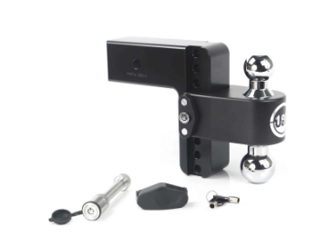 Picture of Weigh Safe 180 Hitch 6in Drop Hitch & 3in Shank 10K-21K GTWR w-WS05 - Black Cerakote