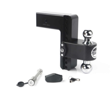 Picture of Weigh Safe 180 Hitch 8in Drop Hitch & 3in Shank 10K-21K GTWR w-WS05 - Black Cerakote