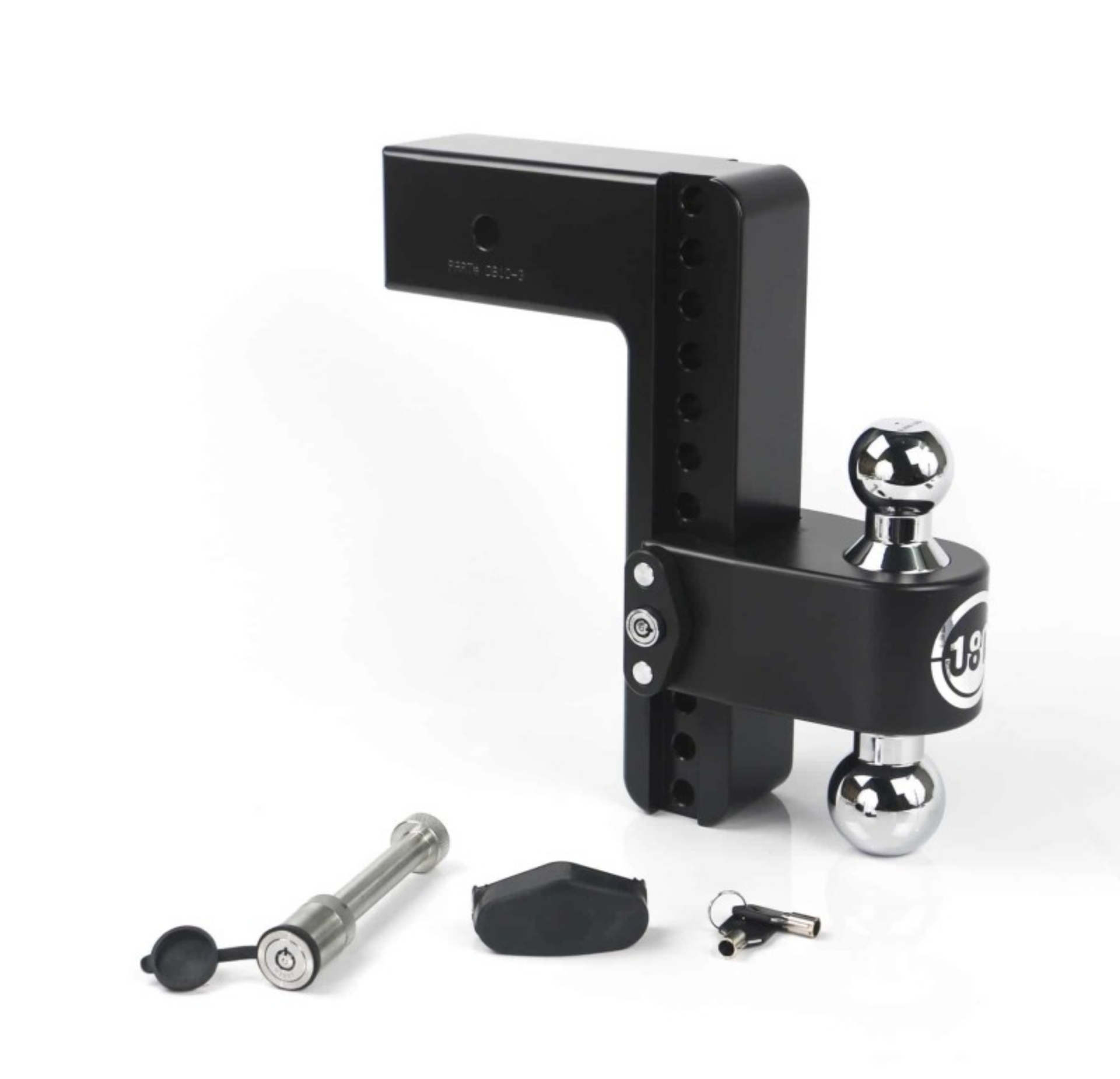 Picture of Weigh Safe 180 Hitch 10in Drop Hitch & 3in Shank 10K-21K GTWR w-WS05 - Black Cerakote